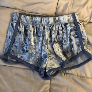Pac Sun crushed velvet shorts